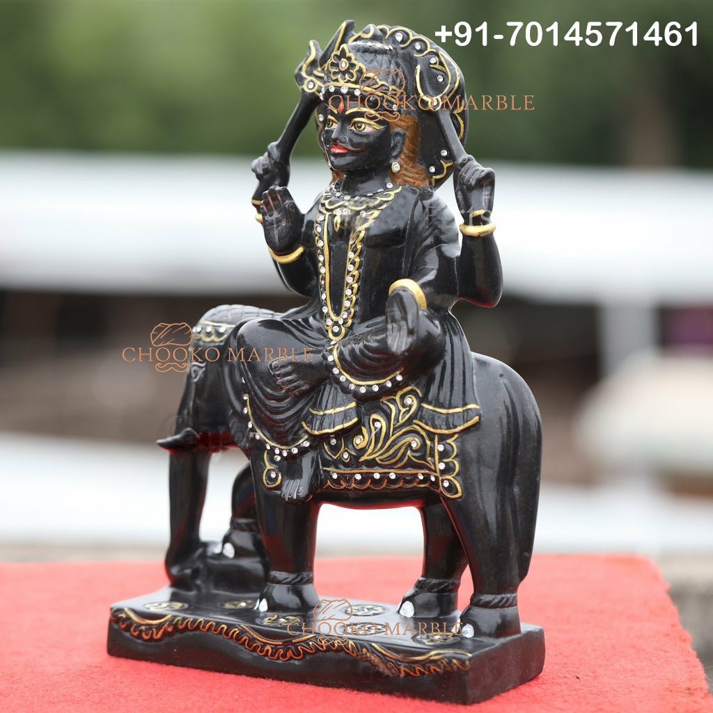 Shani Dev Marble Statue