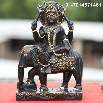 Shani Dev Marble Statue
