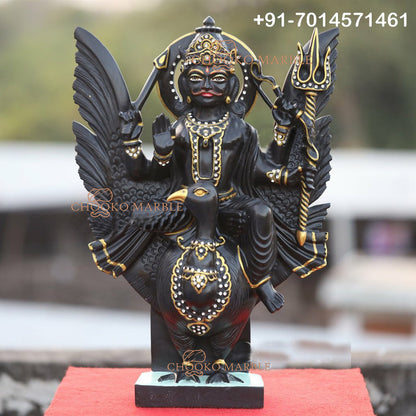 Shani Dev Marble Statue