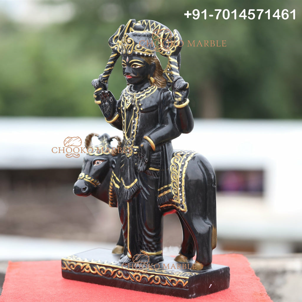 Shani Dev Marble Statue