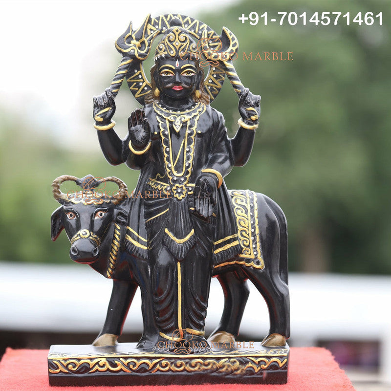 Shani Dev Marble Statue