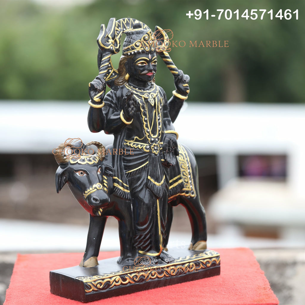 Shani Dev Marble Statue