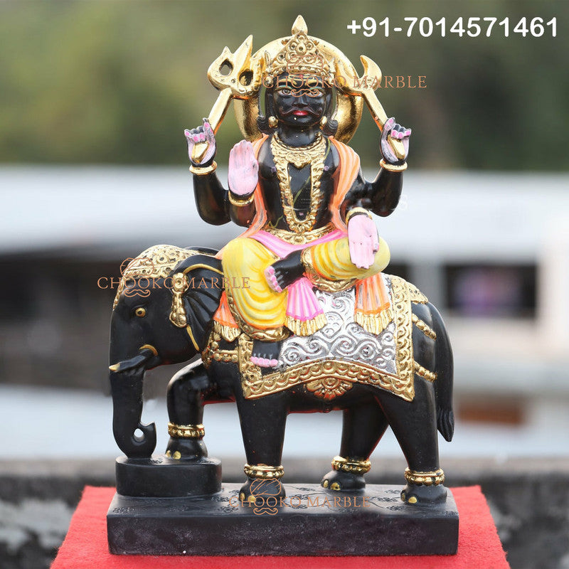 Shani Dev Marble Statue