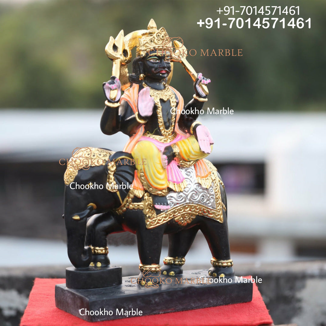Shani Dev Marble Statue
