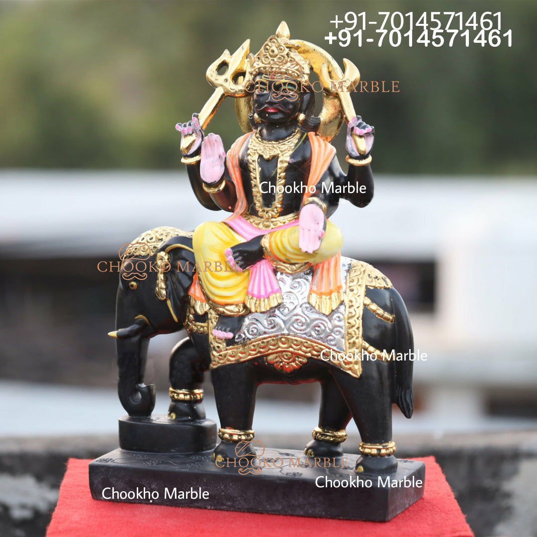 Shani Dev Marble Statue
