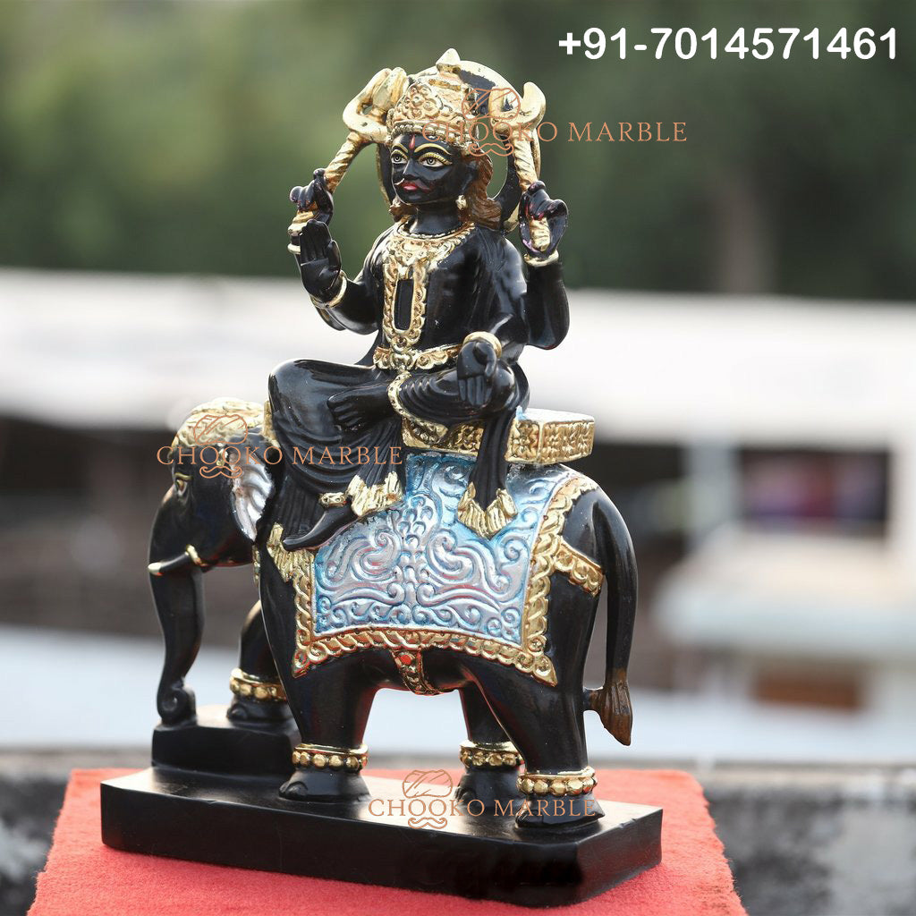 Shani Dev Marble Statue