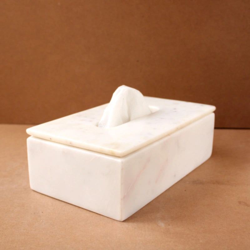 White Tissu boxes 9x5x3 inches
