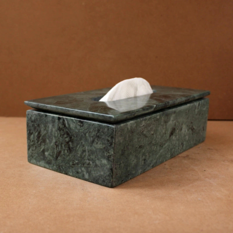 Green Tissue Box 9x5x3 inches