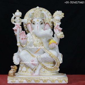 Lord Ganesha Marble Statue