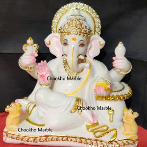 Marble Ganesh Idol In Marble