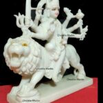 White Marble Durga Mata