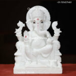 Pure White Marble Ganesh Statue