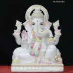 Pure White Marble Ganesh Statue