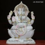 Pure White Marble Ganesh Statue