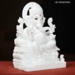 Pure White Marble Ganesh Statue