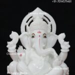 Pure White Marble Ganesh Ji