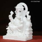 Pure White Marble Ganesh Statue