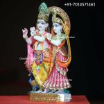 Marble Radha Krishna Statue