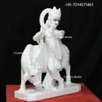 Marble Radha Krishna Statue