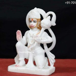 White Marble Hanuman Murti