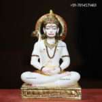 Hanuman White Marble Statues