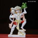 Hanuman White Marble Statue