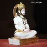 Hanuman White Marble Statues