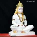 White Marble Hanuman Statue