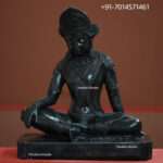 Black Marble Buddha Statue