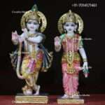 Marble Radha Krishna Statue