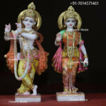 Marble Radha Krishna Statue