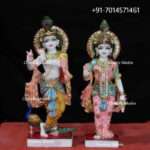 Marble Radha Krishna Statue