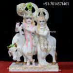 Marble Radha Krishna Statue