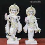 Marble Radha Krishna Statue