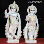 Marble Radha Krishna Statue