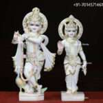 Marble Radha Krishna Statue