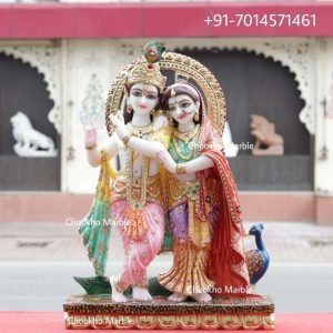 Marble Radha Krishna Statue