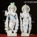 Marble Radha Krishna Statue