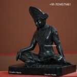 Black Marble Buddha Statue