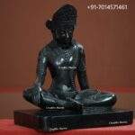 Black Marble Buddha Statue