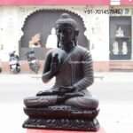 Black Marble Buddha Statue