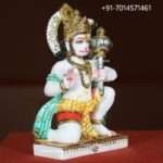 White Marble Hanuman Statue