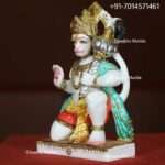 White Marble Hanuman Statue