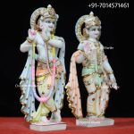 Marble Radha Krishna Statue