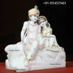 Marble Radha Krishna Statue