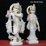 Marble Radha Krishna Statue