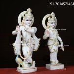 Marble Radha Krishna Statue