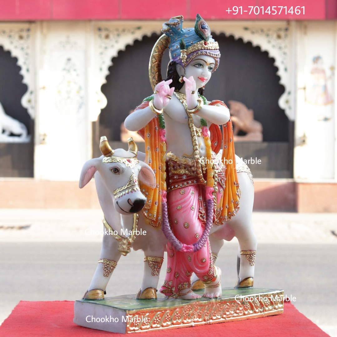 Marble Krishna Statue