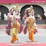 Marble Radha Krishna Statue