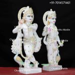 Marble Radha Krishna Statue